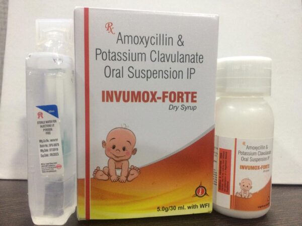 Amoxyclillin & Potassium Clavulanate Dry Syrup (Invumox-Forte)
