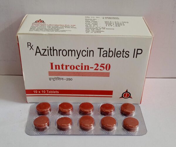 Azithromycin 250 mg Tablets (Introcin-250)