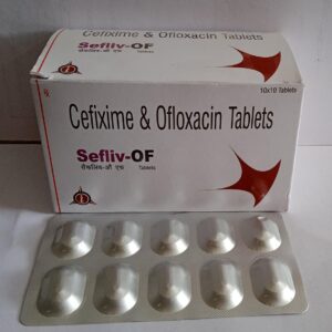 Cefixime 200mg+Ofloxacin 200mg Tablets (Sefliv-OF)