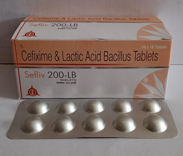 Cefixime & Lactic Acid Bacillus Tablets (Sefliv 200-Lb)