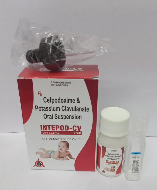 Cefpodoxime & Potassium Clavulanate Oral Suspention (Intepod-Cv Drops)