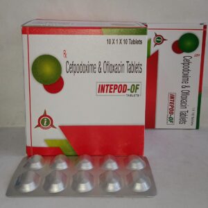 Cefpodoxime Proxetil & Ofloxacin 200 mg Tablets (Intepod-Of)