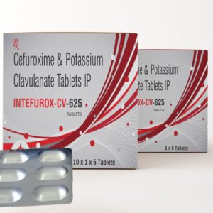 Cefuroxime & Potassium Clavulanate Tablets (Intefurox-cv-625)