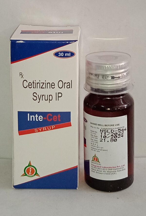 Cetirizine Hydrochloride 5mg (Inte-cet)