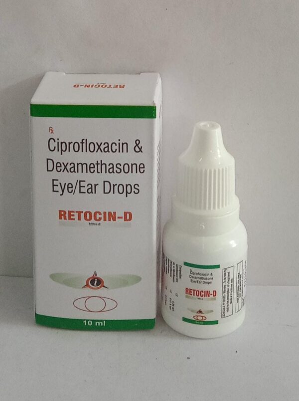 Ciprofloxacin Dexamethasone Eye drop (Retocin-D)