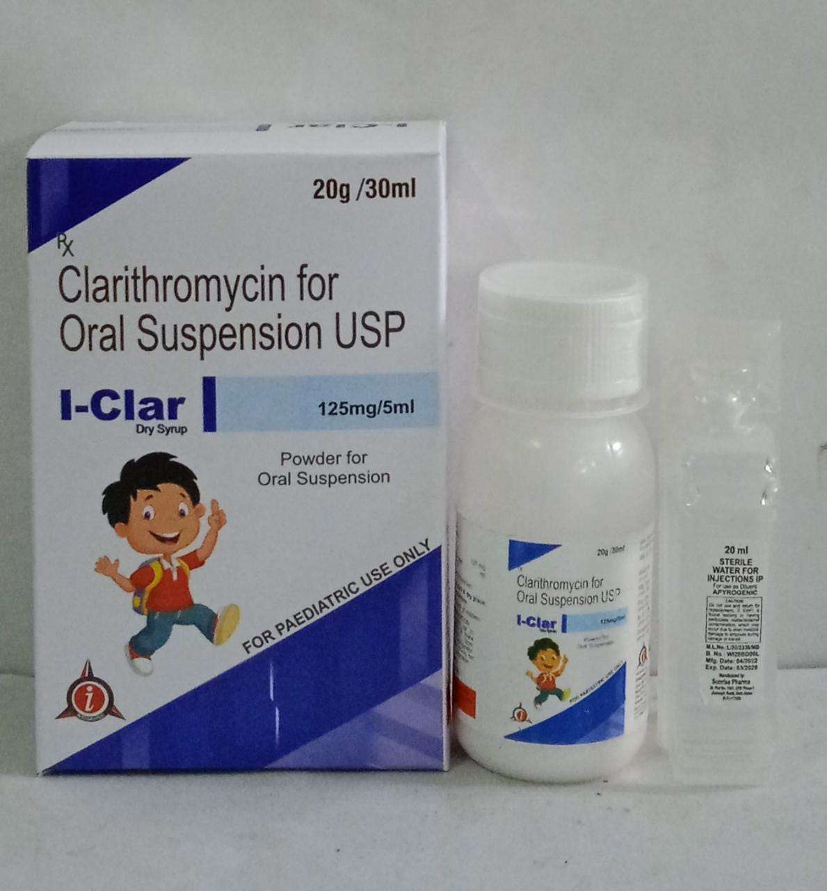 Clarithromycin 125/5ml Dry Syrup (I-Clar)