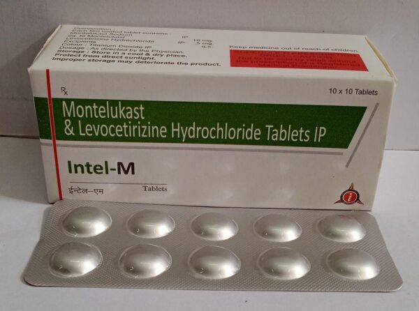 Levocetirizine 5mg & Montelukast 10mg Tablets (Intel-M)