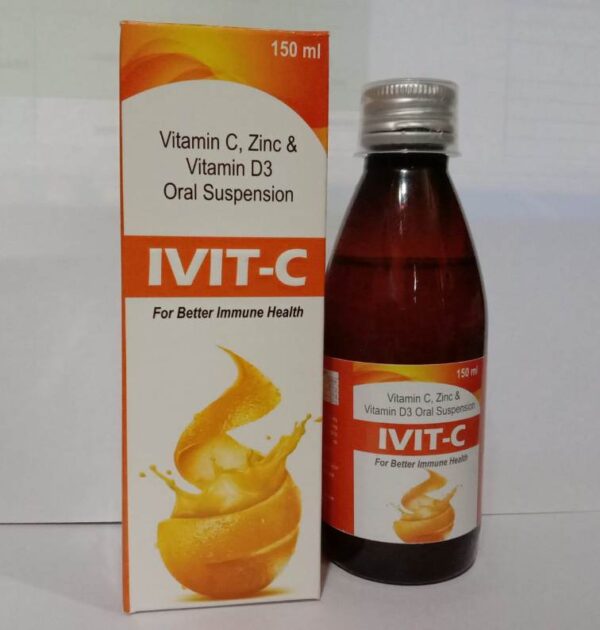 Vitamin C, Zinc Vitamin D3 Syrup (Ivit-C)