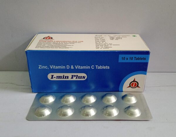 Zinc, Vitamin D & Vitamin C Tablets (I-Min Plus)