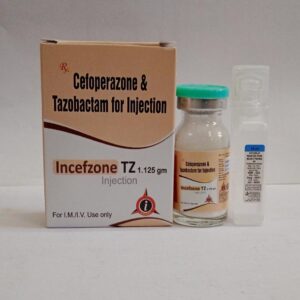 Cefoperazone & Tazobactam Injection (Incefzone Tz 1.125gm)