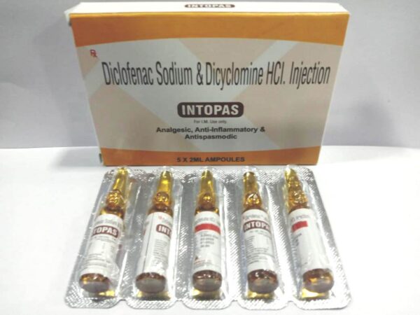 Diclofenac Dicyclomine injection (Intopas)