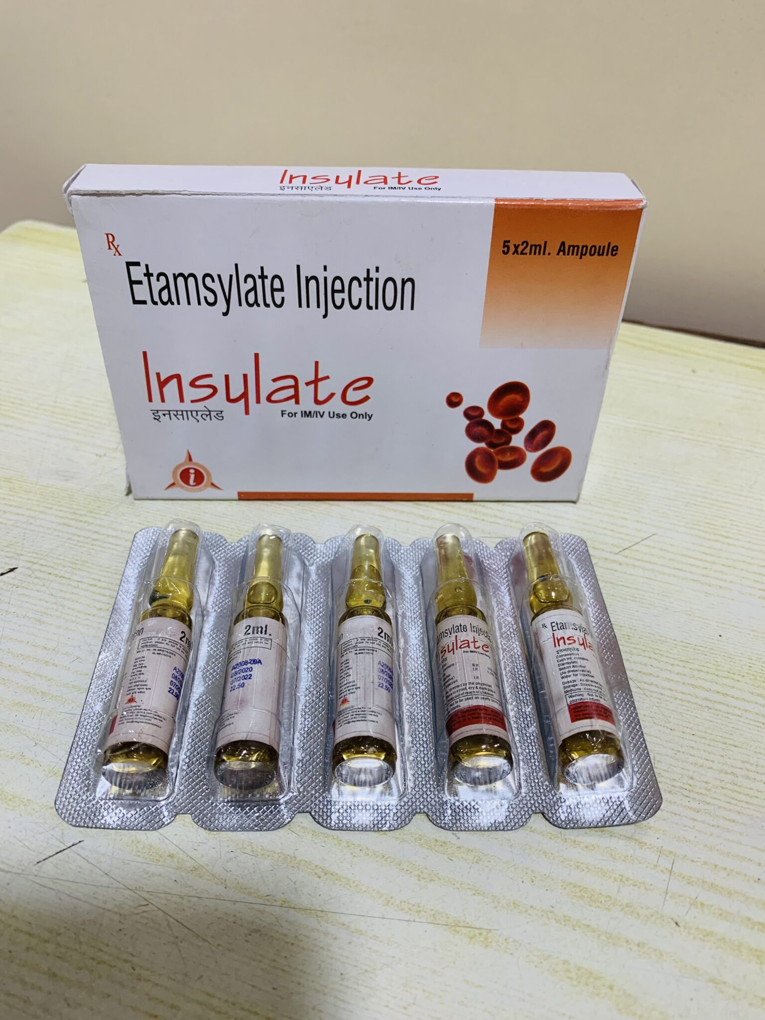 Ethamsylate Injection (Insylate) - Integrated laboratories Pvt. Ltd.