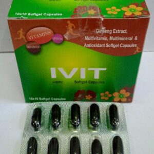 Gineseng with Vitamins, Minerals & Antioxidants Softgel Capsules (Ivit Cap)