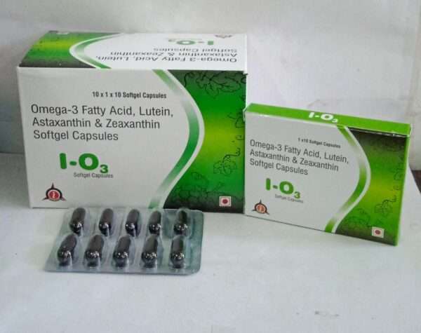 Omega 3 Fatty Acid Lutein Astaxanthin & Zeaxanthin Softgel Capsules (I-O3)