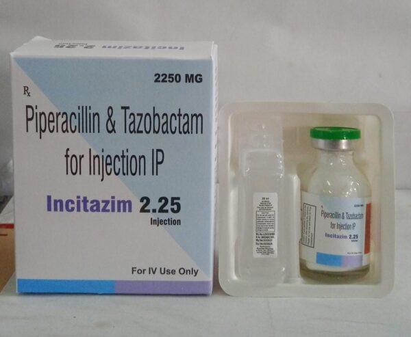 Piperacillin & Tazobactam Injection (Incitazim 2.25mg)