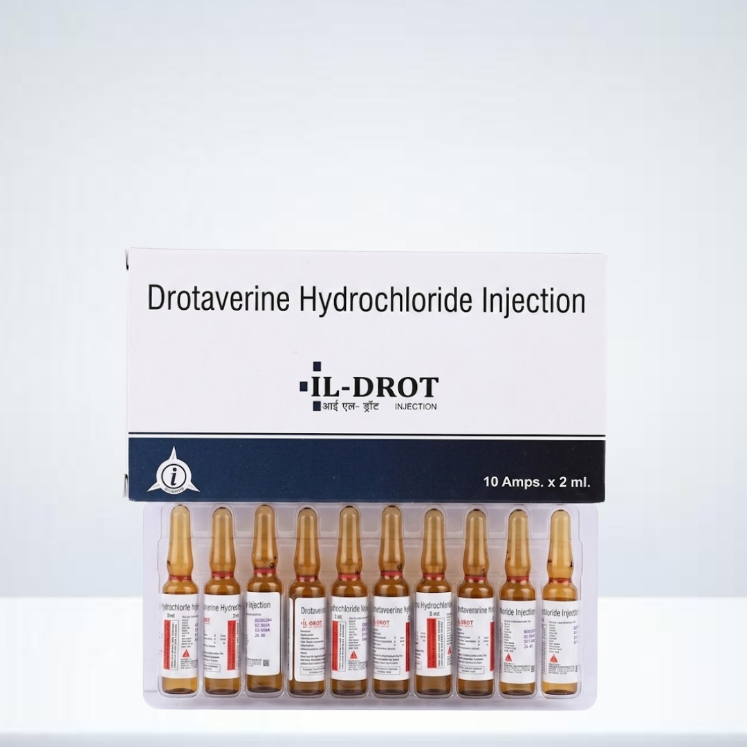 Box and 2ml ampoule of IL-Drot Drotaverine Injection