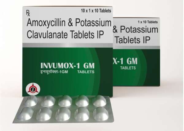 Amoxy Clanulanate Acid Tablets (Invumox-1gm)
