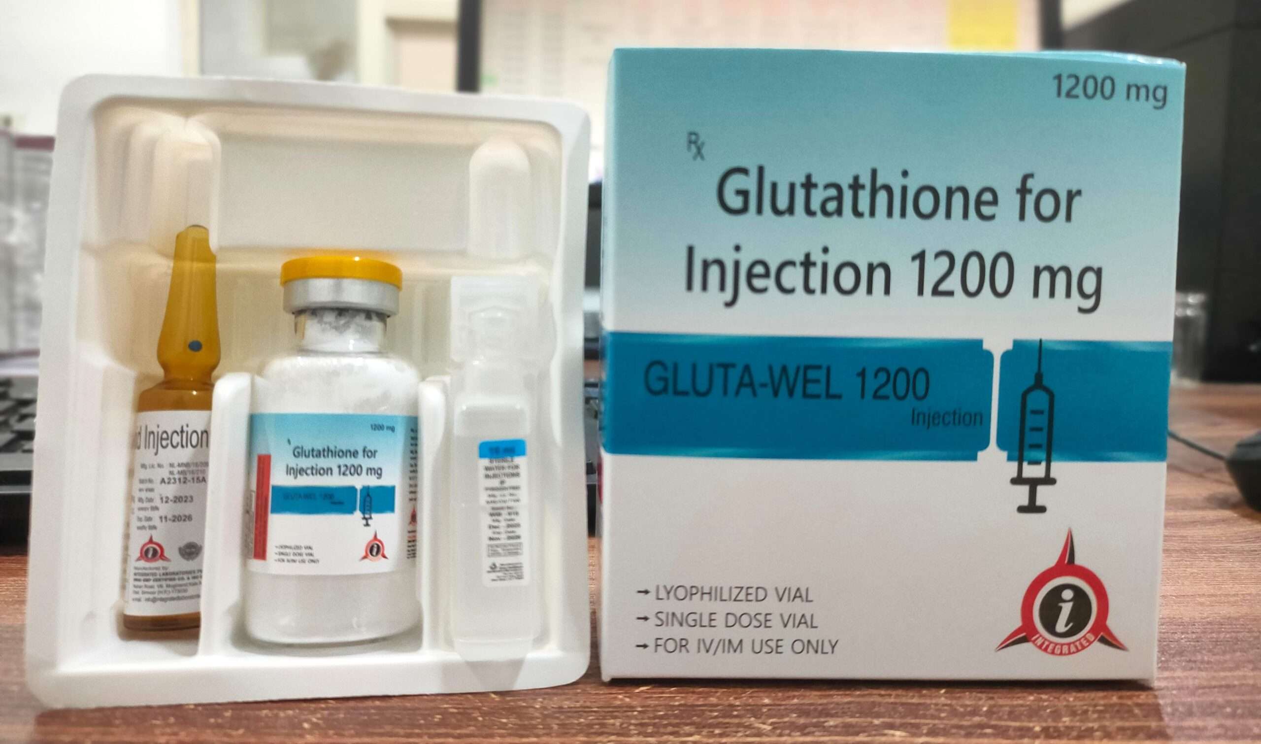 Glutathione injection 1200mg - GLUTA-WEL 1200